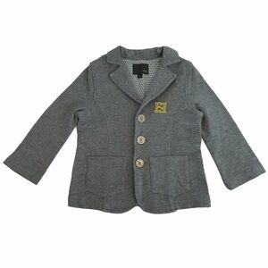 FENDI kids toddler gray blazer coat